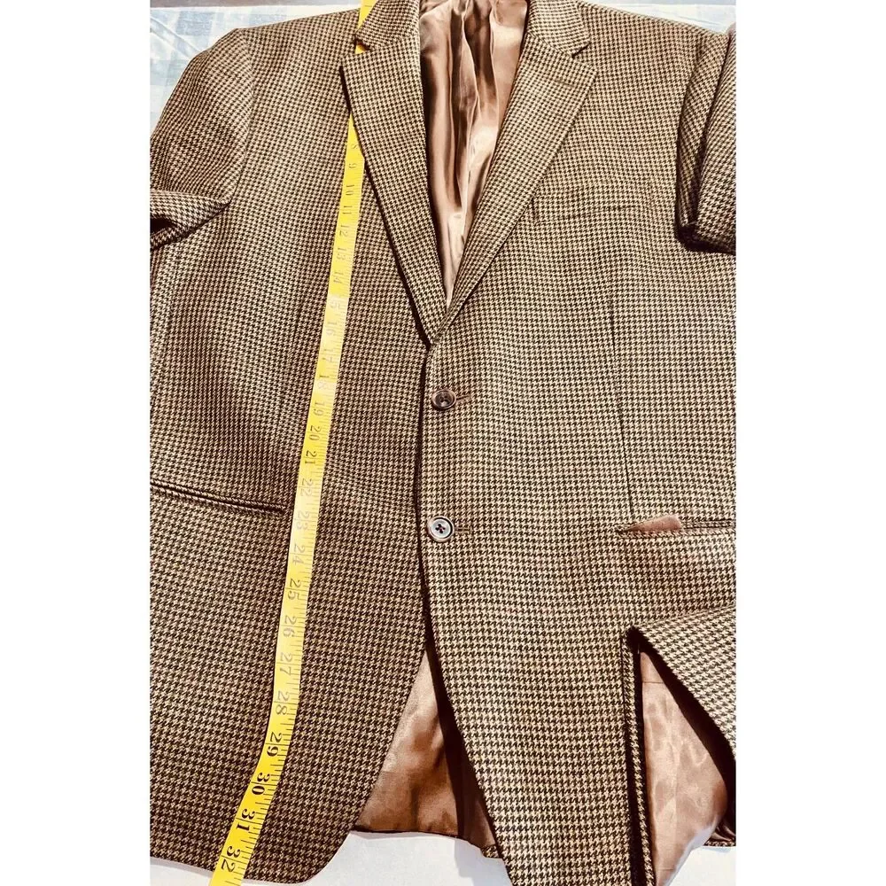 Lauren Ralph lauren wool blazer sportcoat tombstone brown dark accademia men 44R